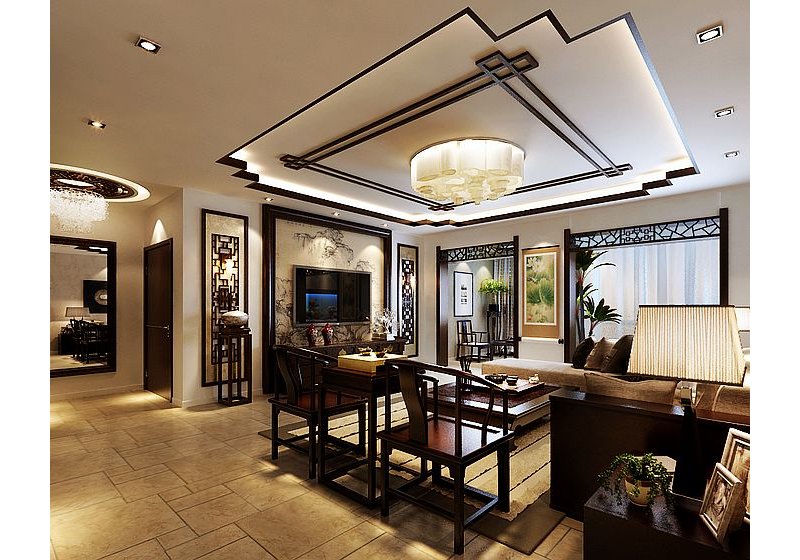 现代中式风格装修恢弘大气,但是一定要装修到点上