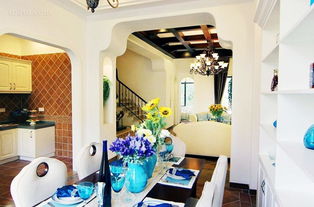 复式餐厅地中海装修实景图