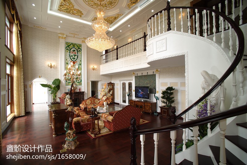 美式两层小别墅设计图大全 – 设计本装修效果图