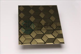 佛山市名佳利304不锈钢镜面钛金局部拉丝装饰板