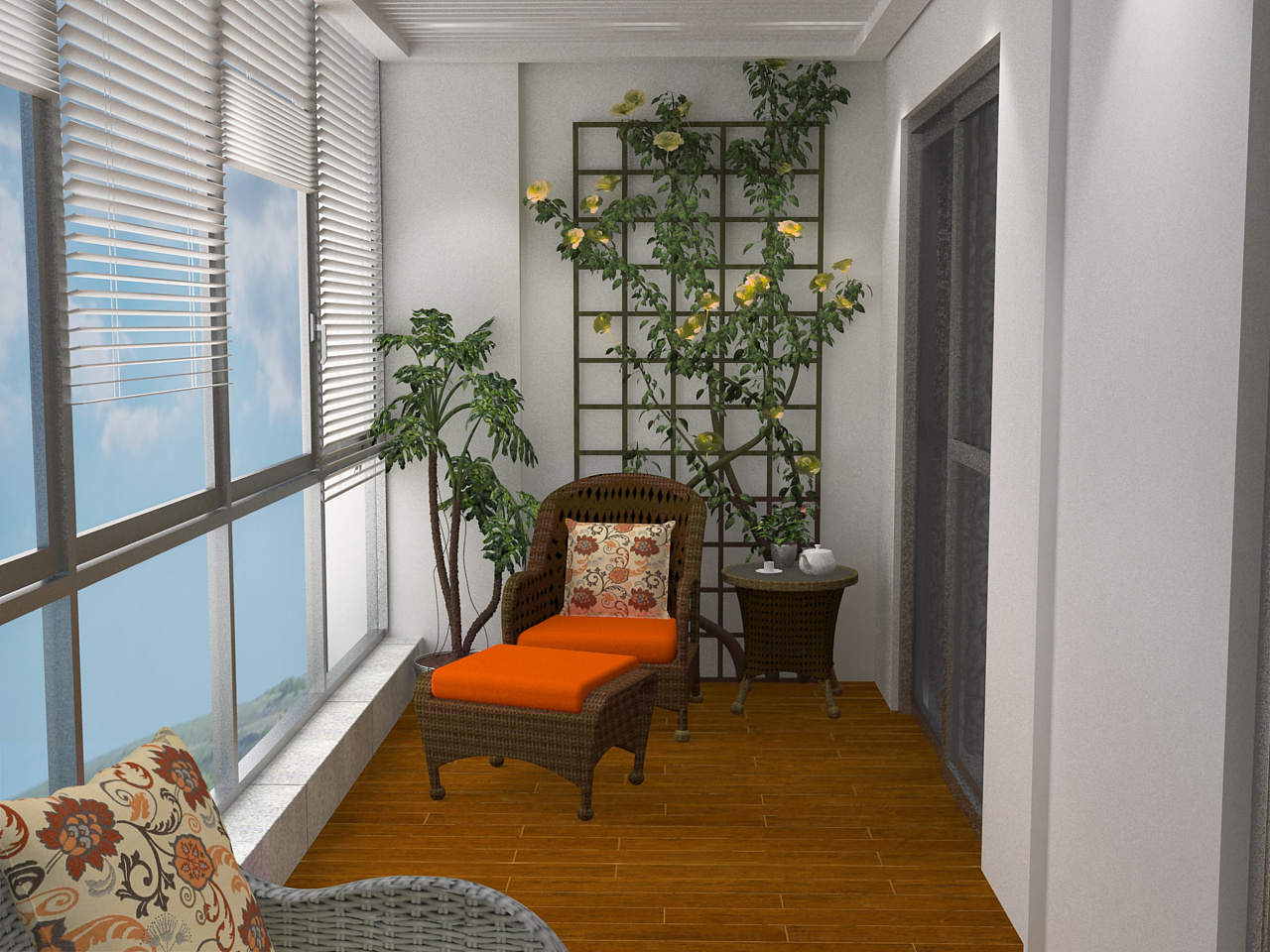 阳台的家具布局|空间|室内设计|guaiguaino 