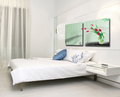 【厂家直销 抽象喷绘画 沙发墙装饰画 酒店装修画 客厅装饰画】价格,厂家,图片,油画,义乌市喆敏工艺品厂-