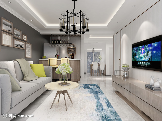 北欧风情客厅效果图与装饰指南