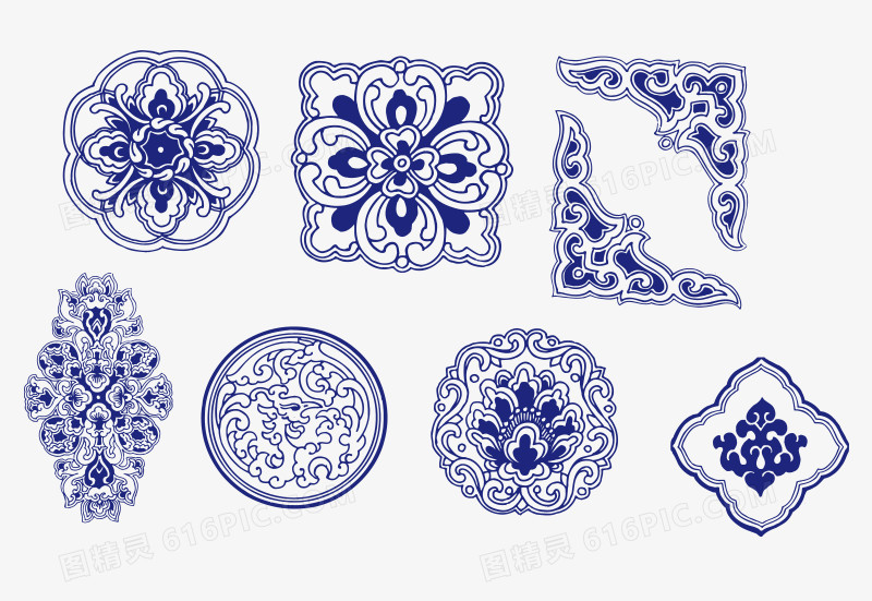 青花瓷花纹全集 传承千年的装饰艺术瑰宝